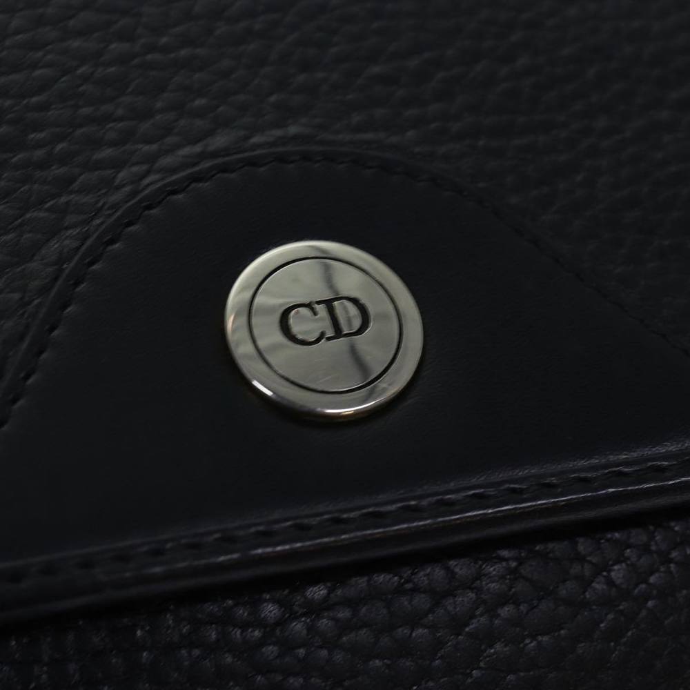 Christian Dior Shoulder Bag Leather Black Auth bs14945 - Picture 9 of 16